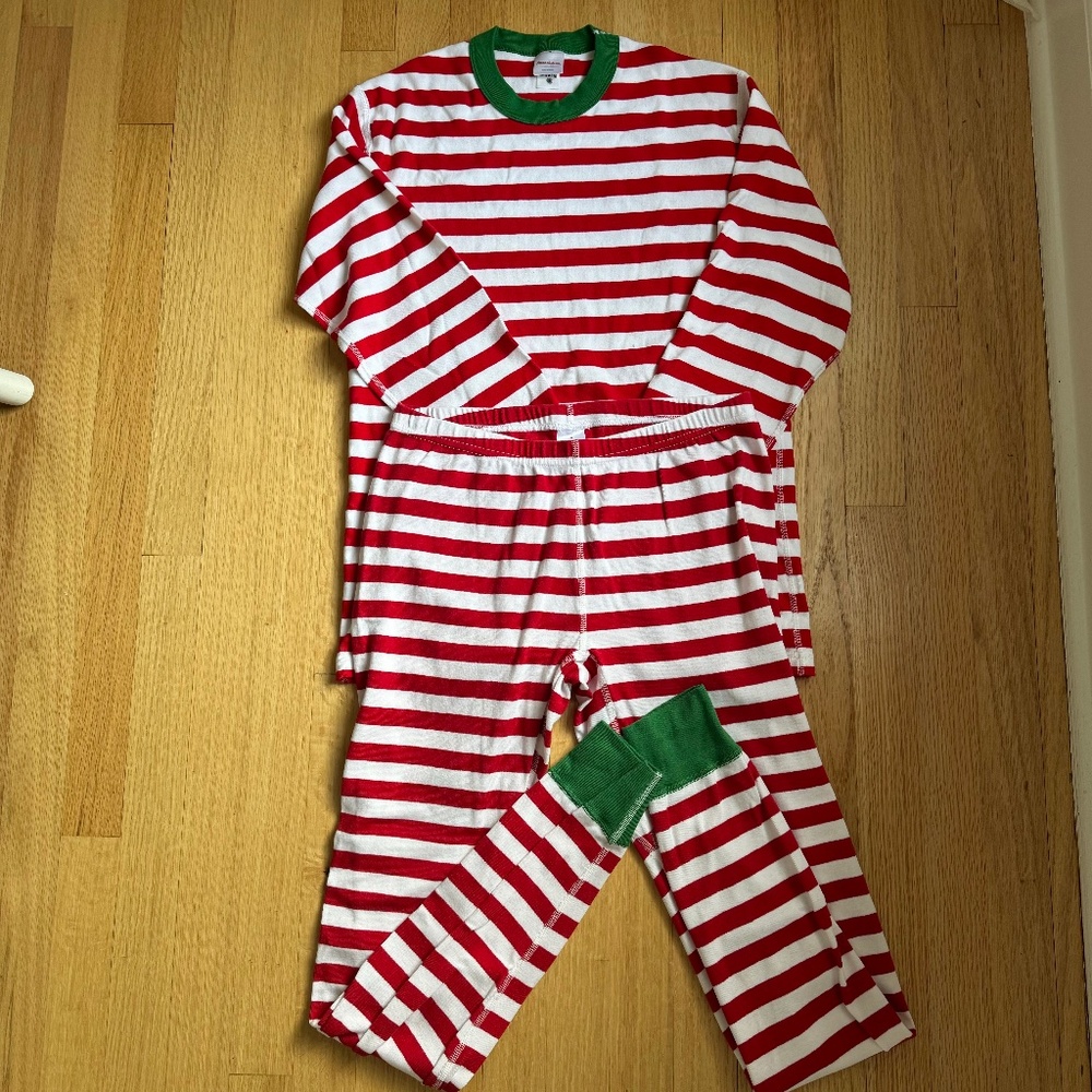 Hanna Andersson Striped Pajama Set - Adult Size Medium
